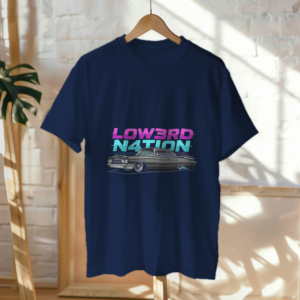 Retro Caddy Tee — Navy Blue