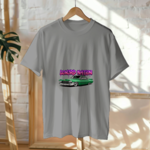 Green Caddy Drip Tee — Heather Grey