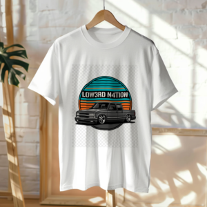 Retro Stripe S10 Tee — White