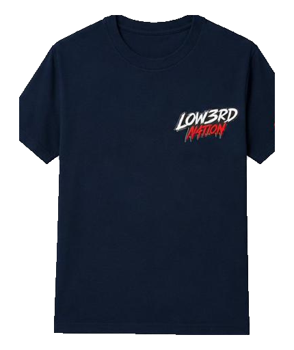 LOW3RD 12991 navy (white+shadow)
