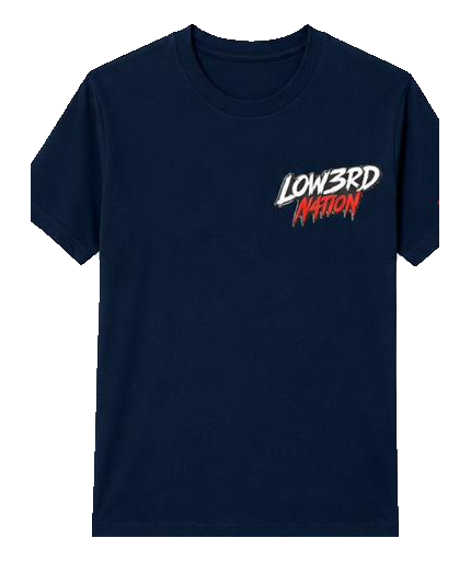 LOW3RD 13002 navy (white+shadow)
