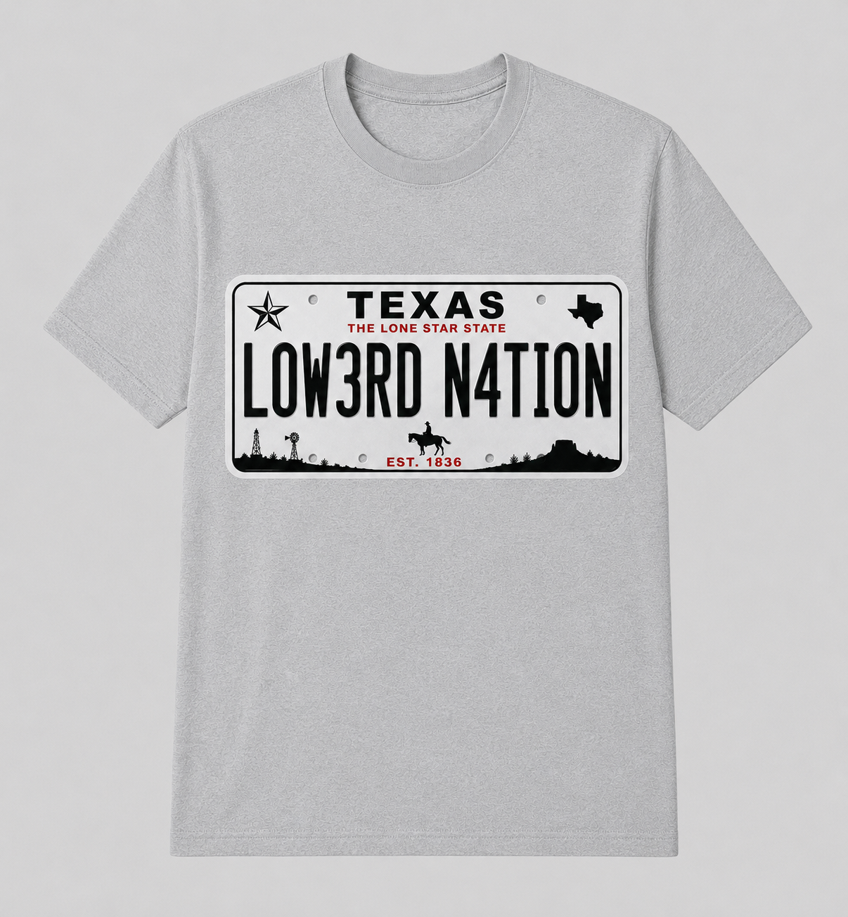 LOW3RD FL Plate Texas (grey)